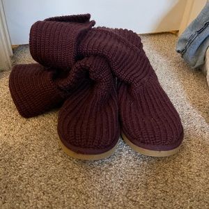 Purple knit uggs